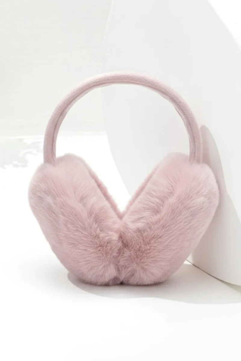 Warm Plush Winter Earmuffs for Girls & Boys -Dusty Pink CLKA023DUSFREE