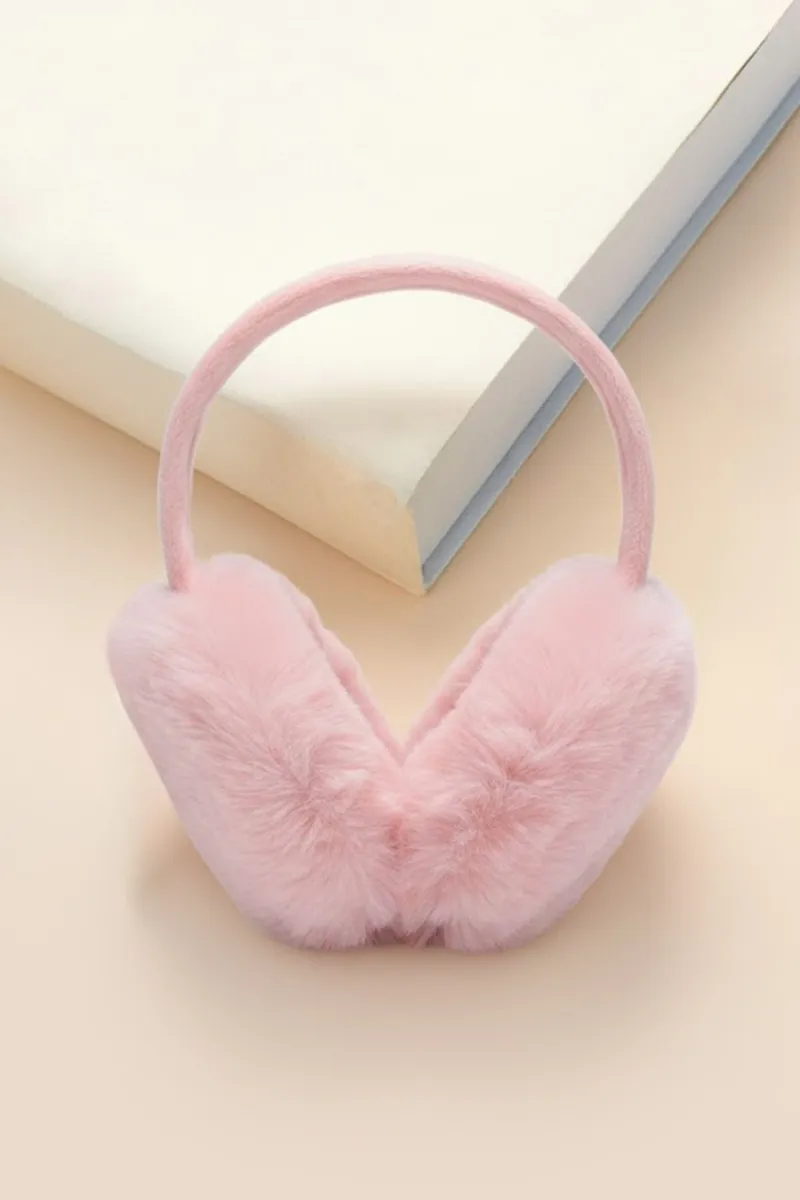 Warm Plush Winter Earmuffs for Girls & Boys -Pink CLKA023PINFREE