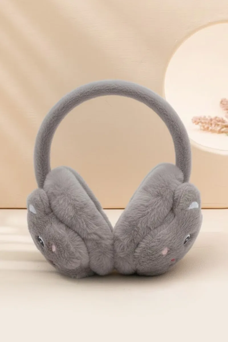 Warm Plush Winter Earmuffs for Girls & Boys -Brown