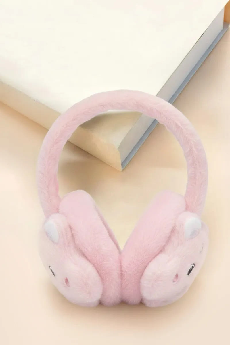 Warm Plush Winter Earmuffs for Girls & Boys -Dusty Pink CLKA028DUSFREE