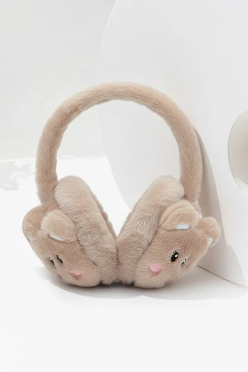 Warm Plush Winter Earmuffs for Girls & Boys -Light Brown CLKA028LIGFREE