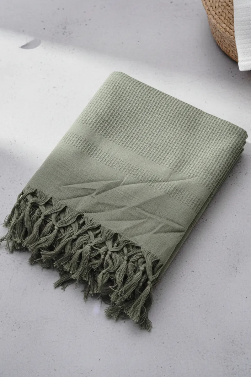 Cotton Towel for Kids - Green