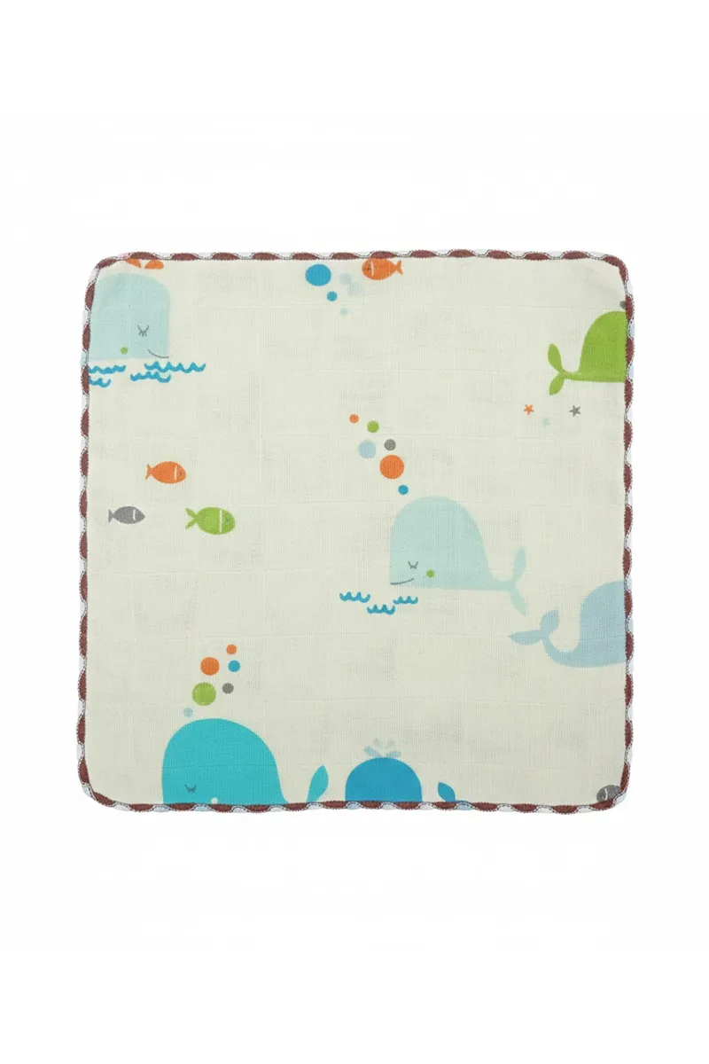 Cotton Printed Hankies for Kids -Yellow