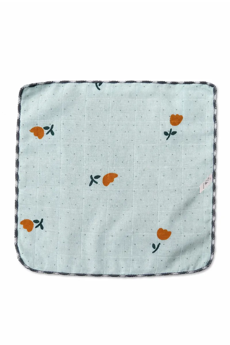 Cotton Printed Hankies for Kids -Blue CLKA08BLUEONES