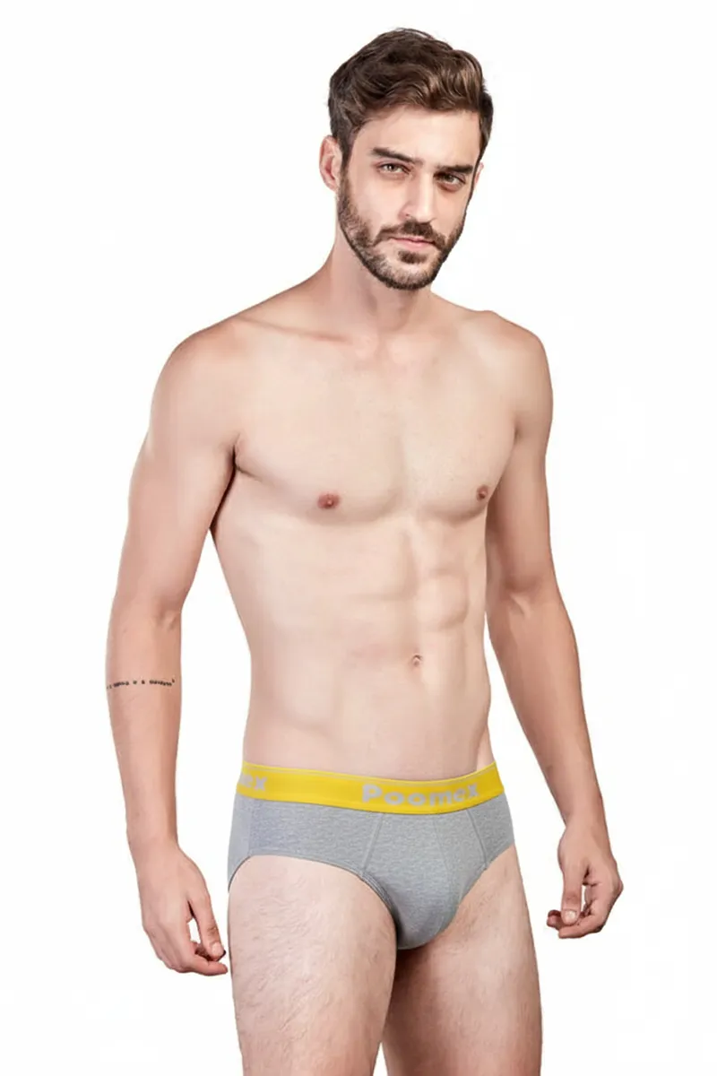 Men Cotton ELEGANT BRIEFS - Poomex CLMBR001GREM100