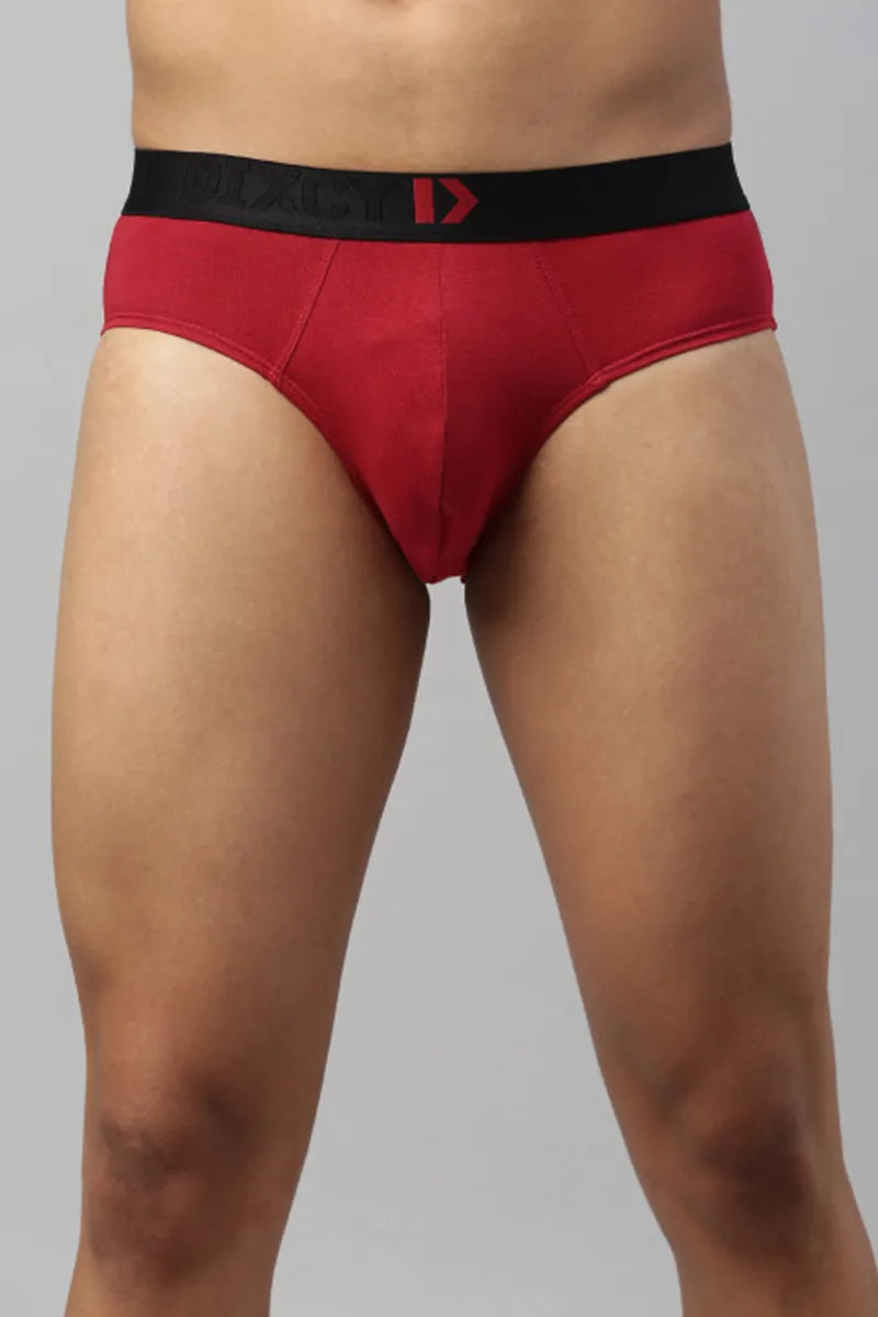 Men's Cotton Anti Microbial Finish Hustle Brief CLMBR002BARBM