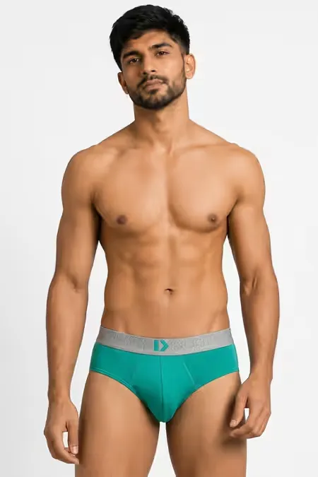 Men's Cotton Anti Microbial Finish Hustle Brief