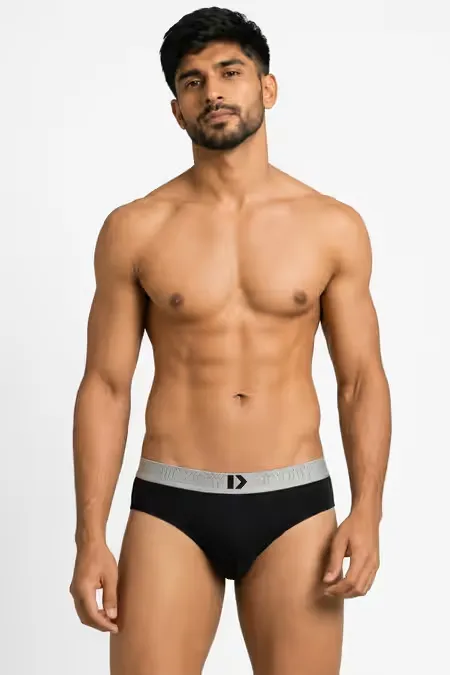 Men's Cotton Anti Microbial Finish Hustle Brief