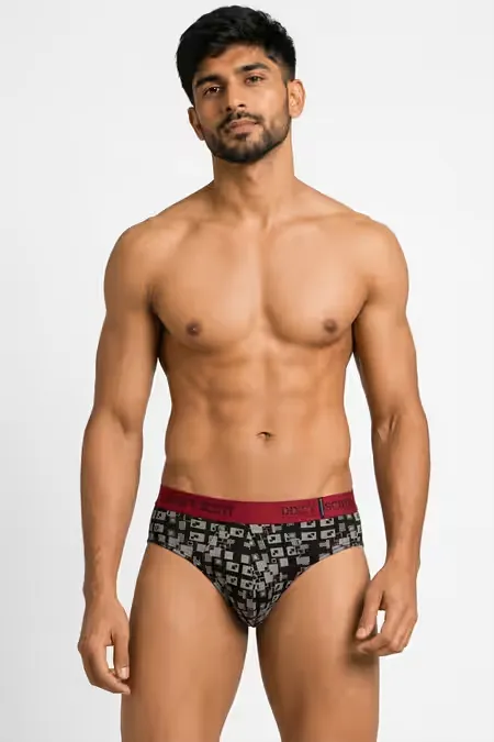 Men's Cotton Anti Microbial Finish Zest Brief