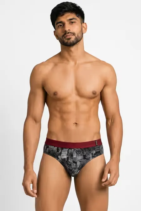 Men's Cotton Anti Microbial Finish Zest Brief