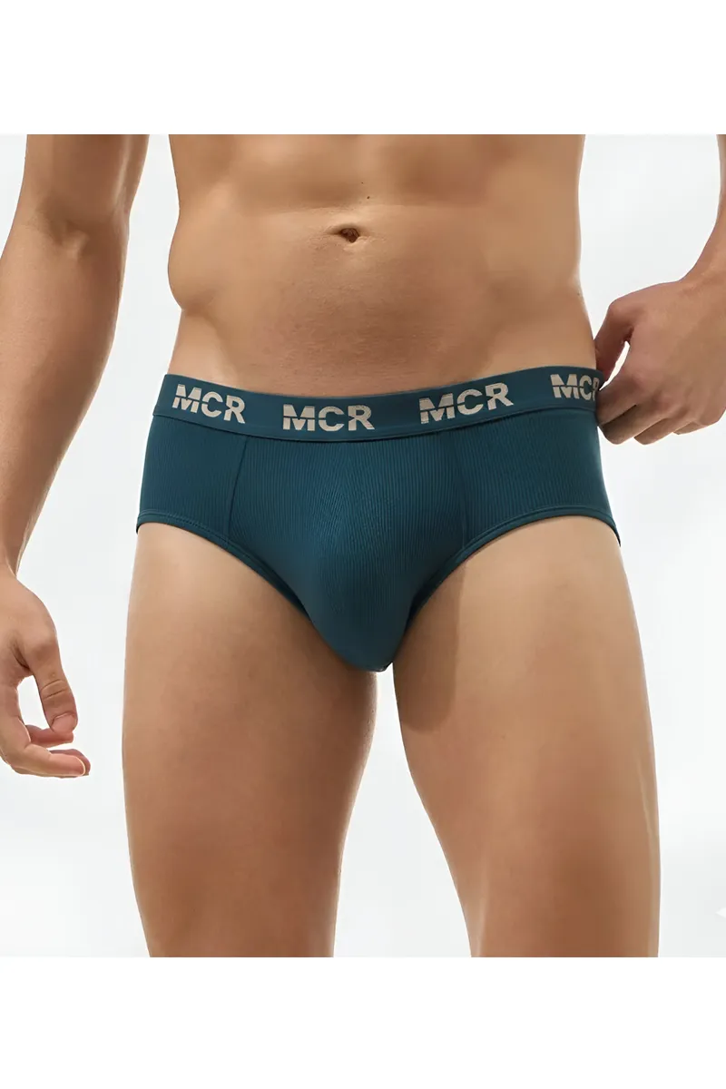 Men's Cotton Solid Gem Briefs CLMBR014TEA80