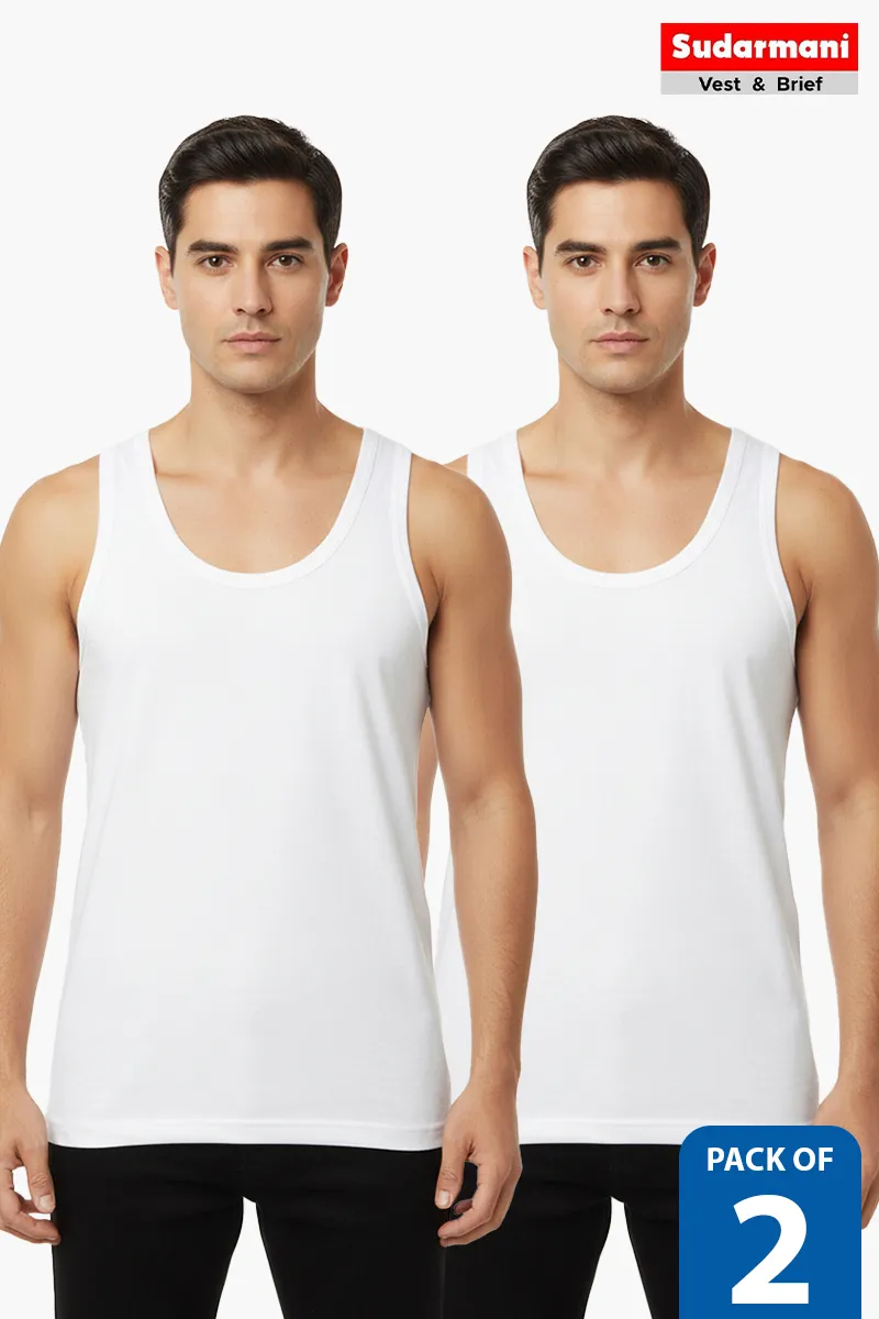 Cotton Vest for Men - Pack of 2