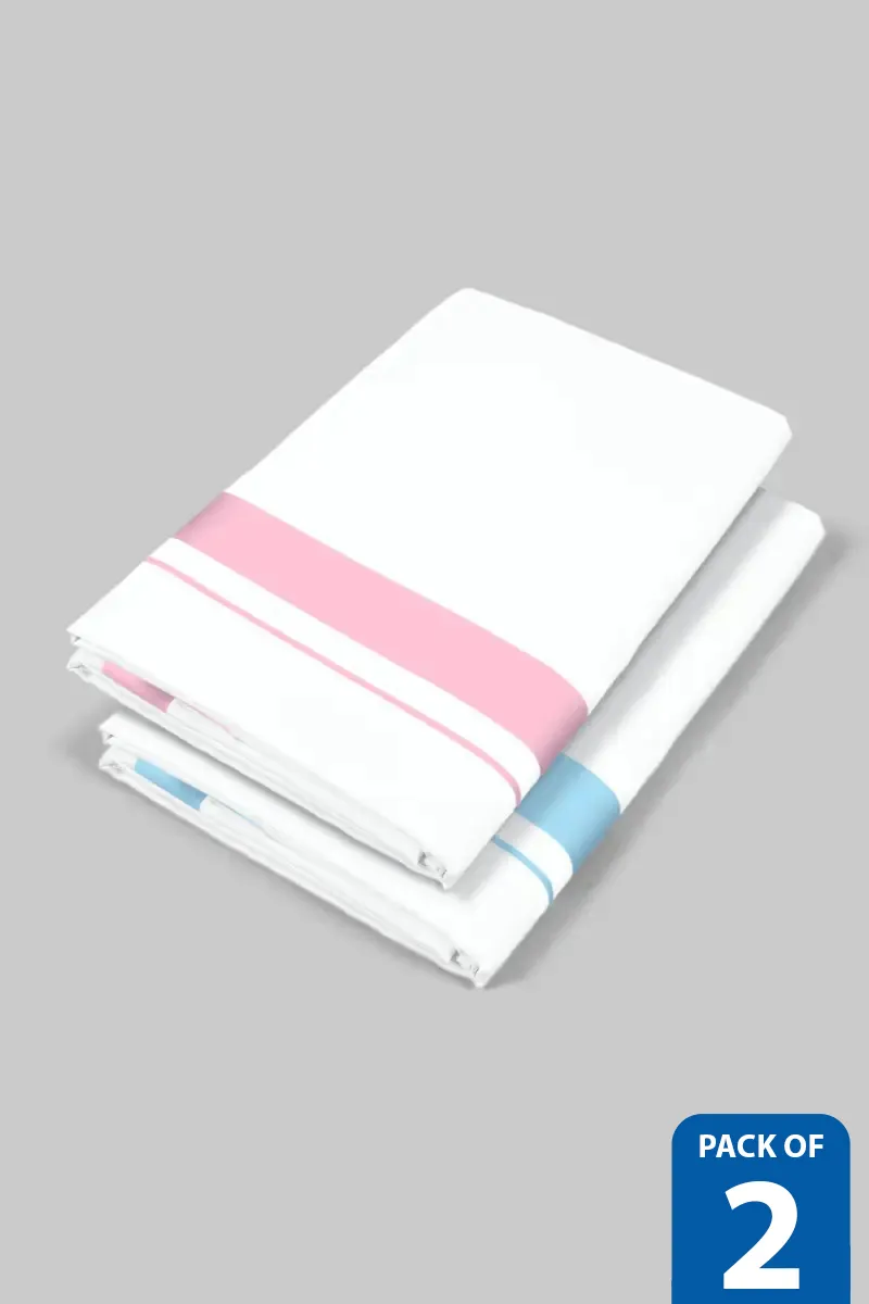 Men's Pack of 2 Cotton Velcro Dhotis