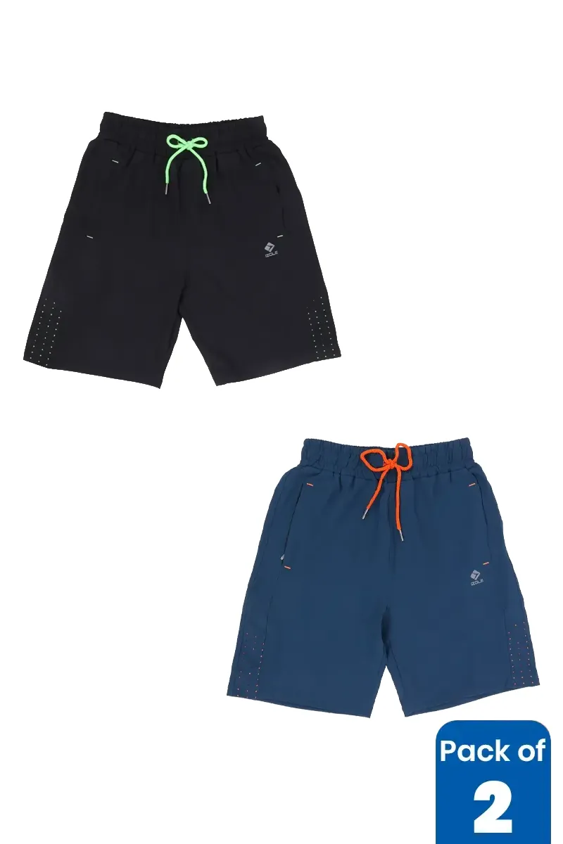 Spandex Solid Shorts for Men - Pack of 2 CLMCB120MULL