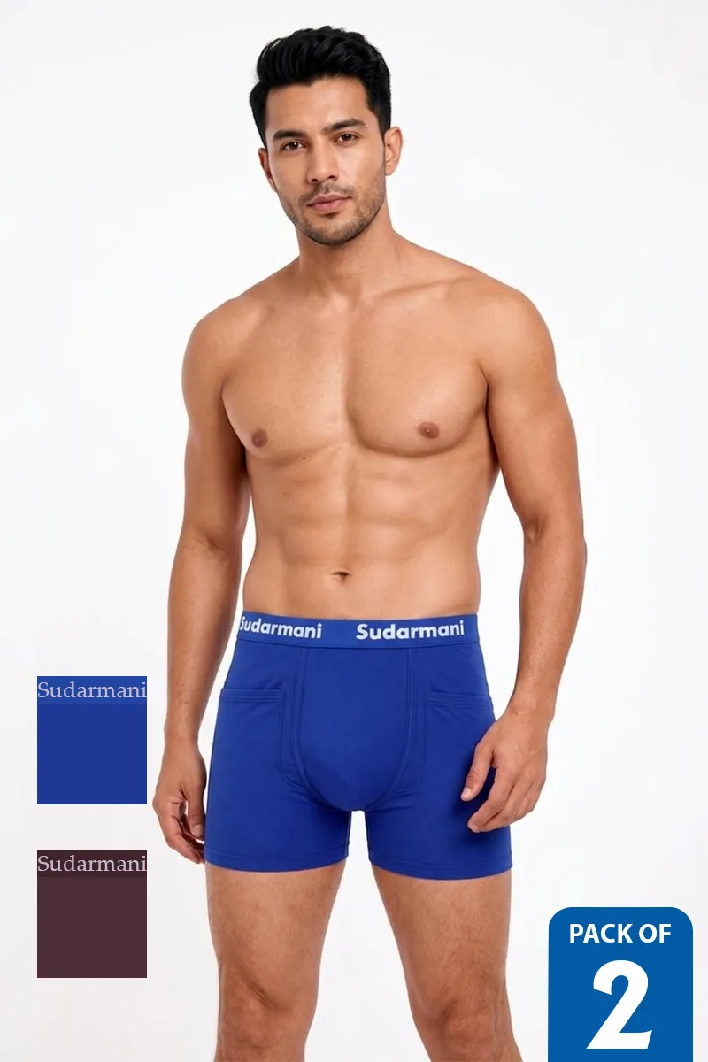 Cotton Trunks for Men - Pack of 2