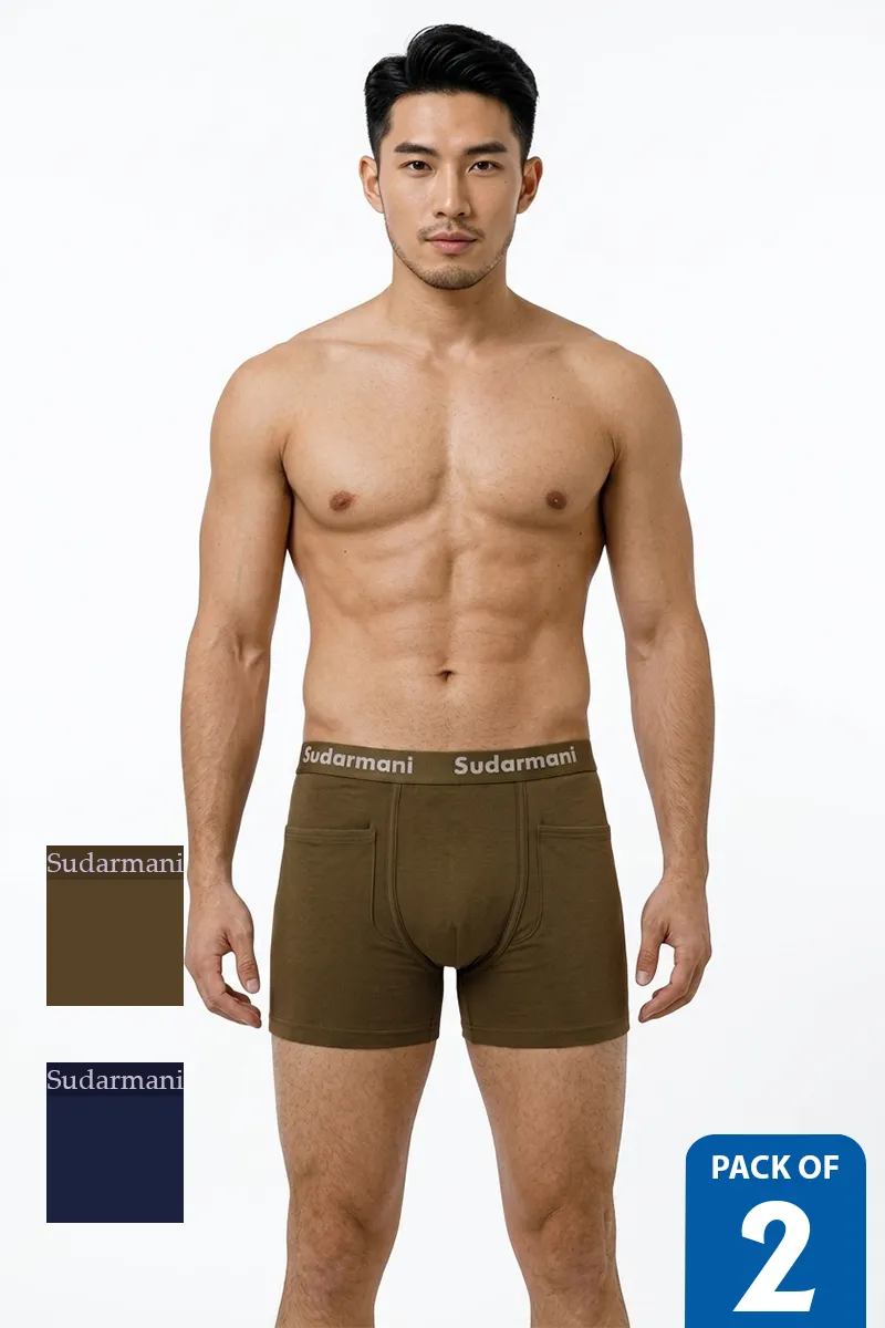 Cotton Trunks for Men - Pack of 2