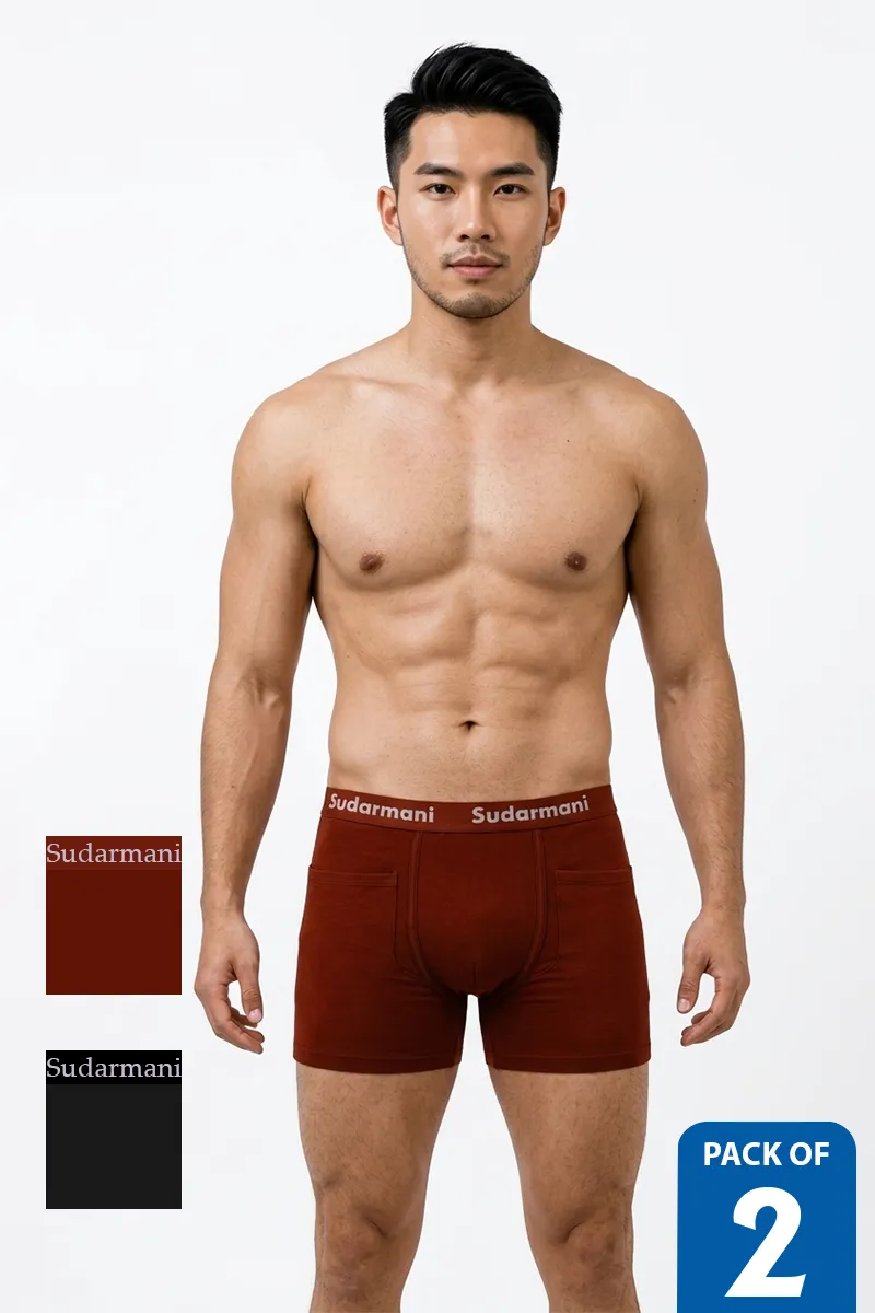 Cotton Trunks for Men - Pack of 2