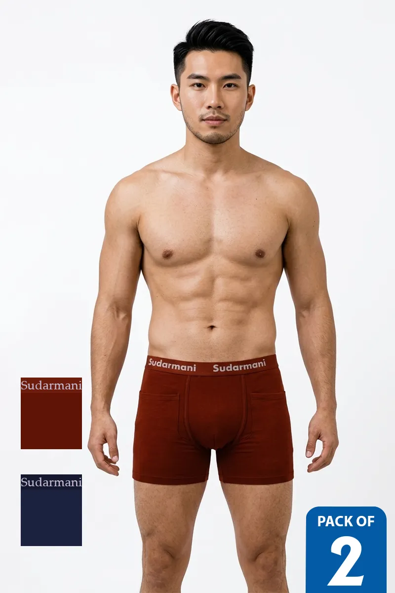 Cotton Trunks for Men - Pack of 2