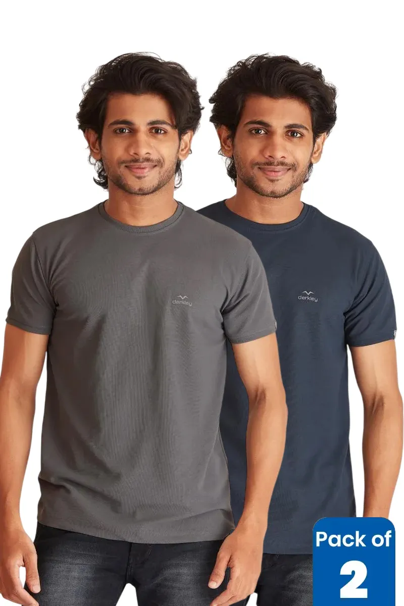 Men's Polyester Sports T-shirt - Pack of 2