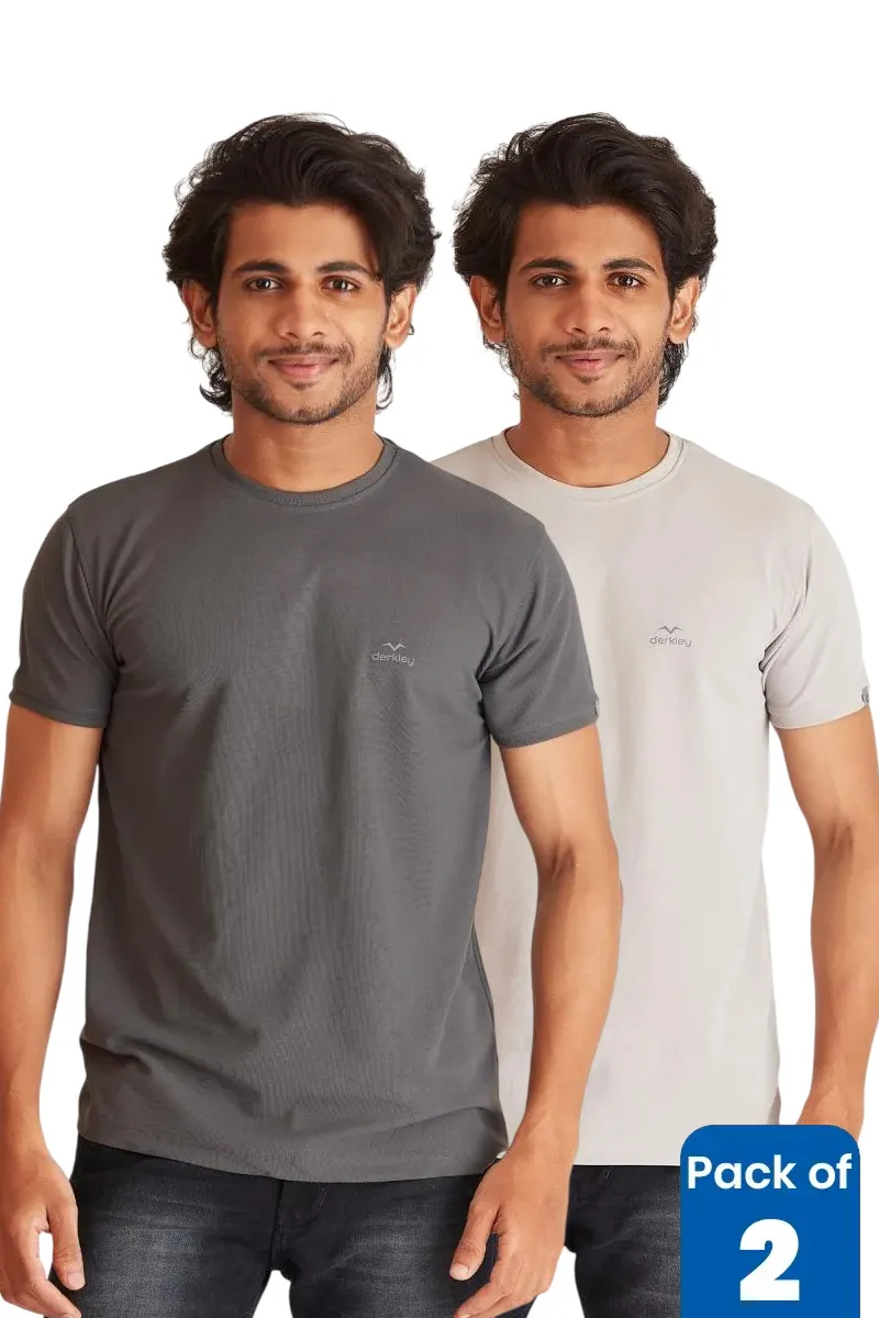Men's Polyester Sports T-shirt - Pack of 2