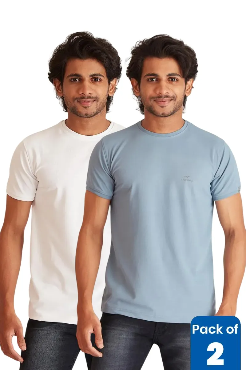 Men's Polyester Sports T-shirt - Pack of 2