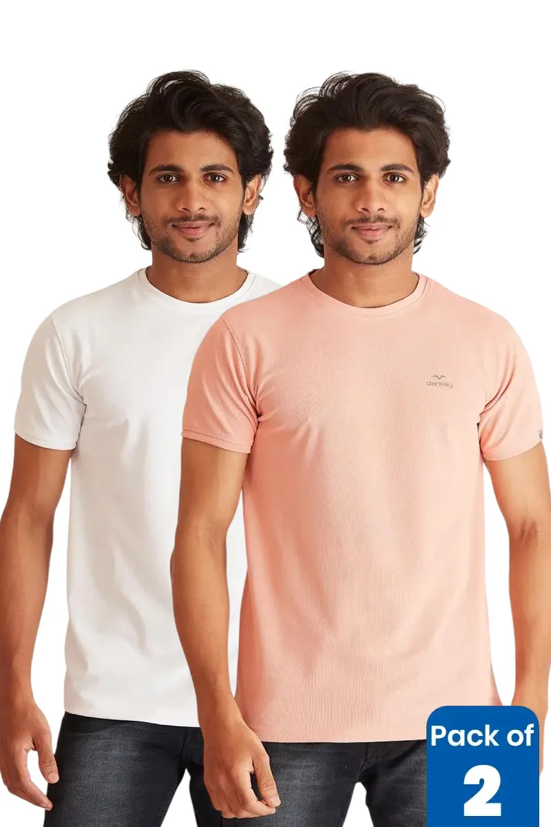 Men's Polyester Sports T-shirt - Pack of 2