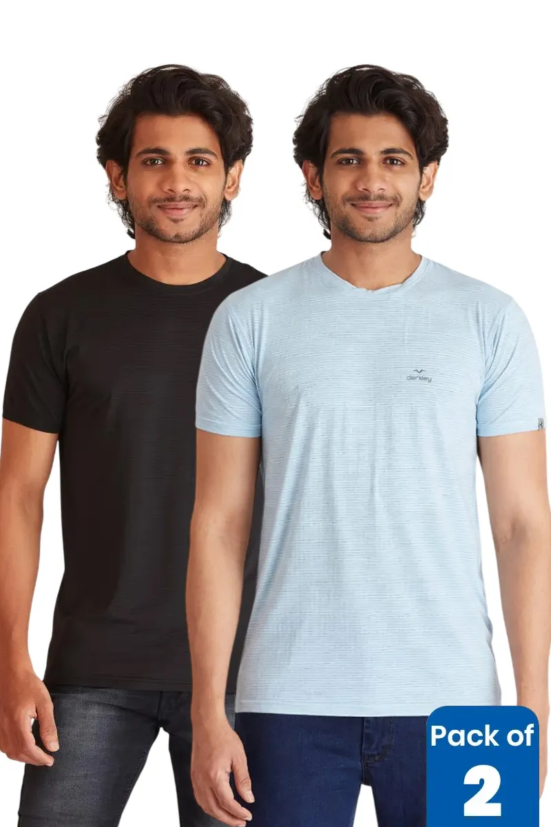 Men's Polyester Sports T-shirt - Pack of 2