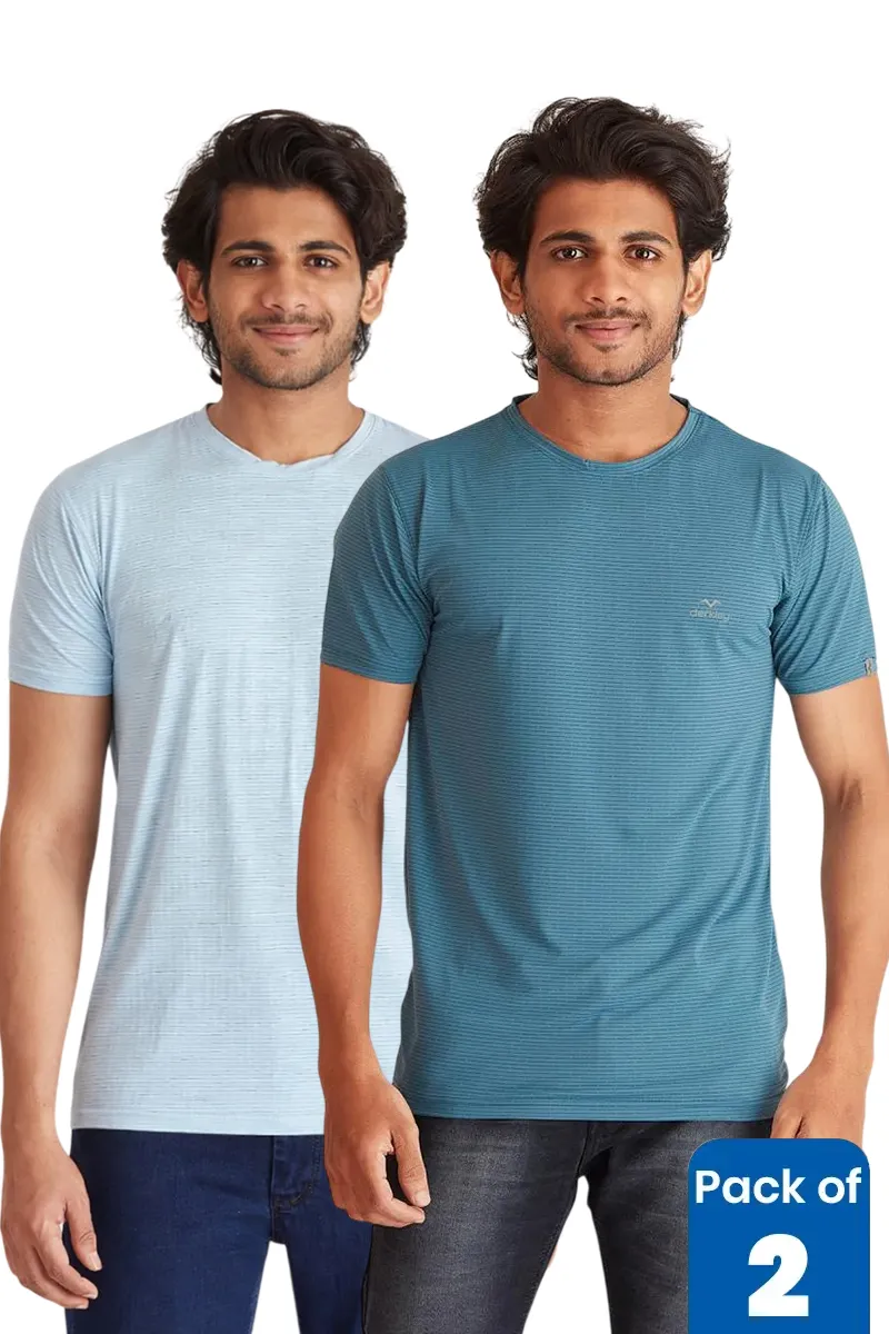 Men's Polyester Sports T-shirt - Pack of 2