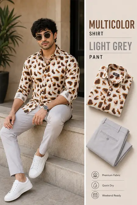 Men's Ready-to-Wear Shirt & Trouser Set - Pack of 2