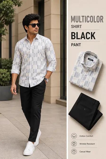 Men's Ready-to-Wear Shirt & Trouser Set - Pack of 2
