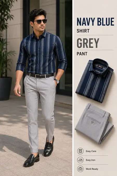 Men's Ready-to-Wear Shirt & Trouser Set - Pack of 2