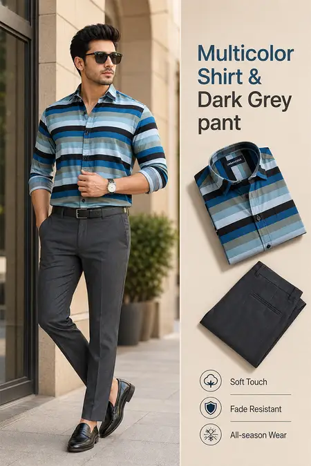 Men's Ready-to-Wear Shirt & Trouser Set - Pack of 2
