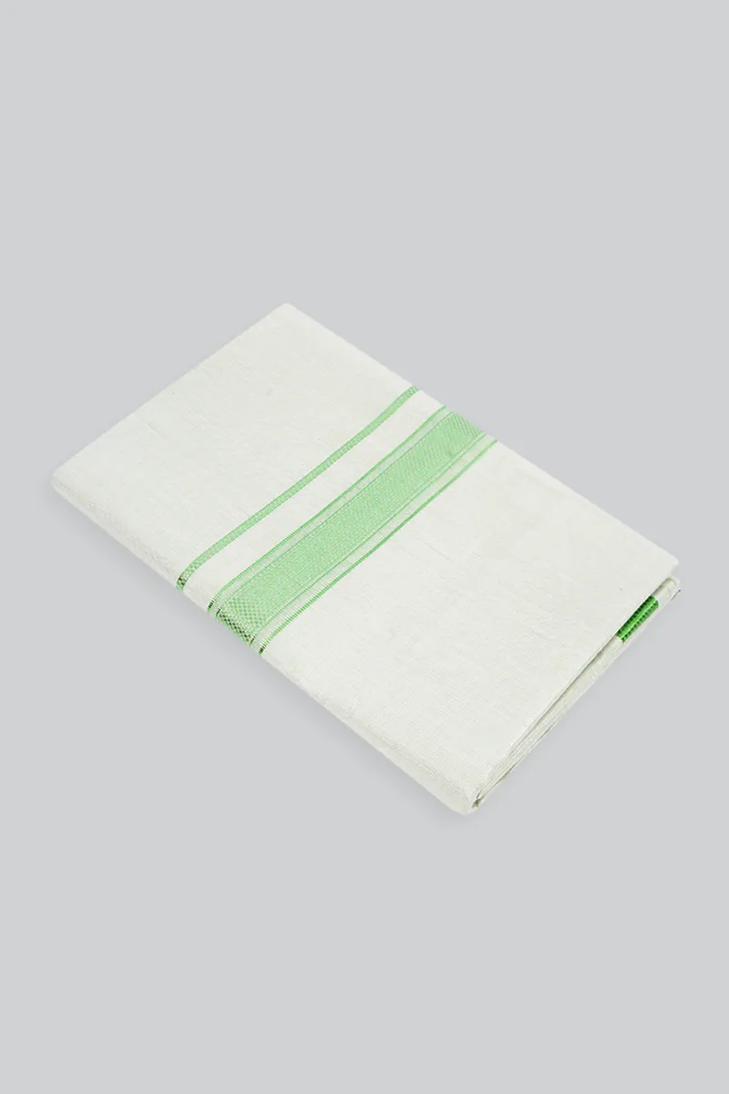 Tissue Dhoti for Men with Matching Border CLMDH02LIG2MTR