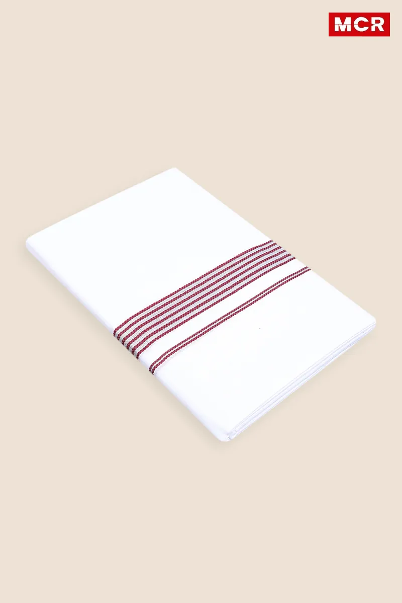 Men's Cotton Fancy Border Double Dhoti - 3.8 Mtr CLMDH26WIN38MTR