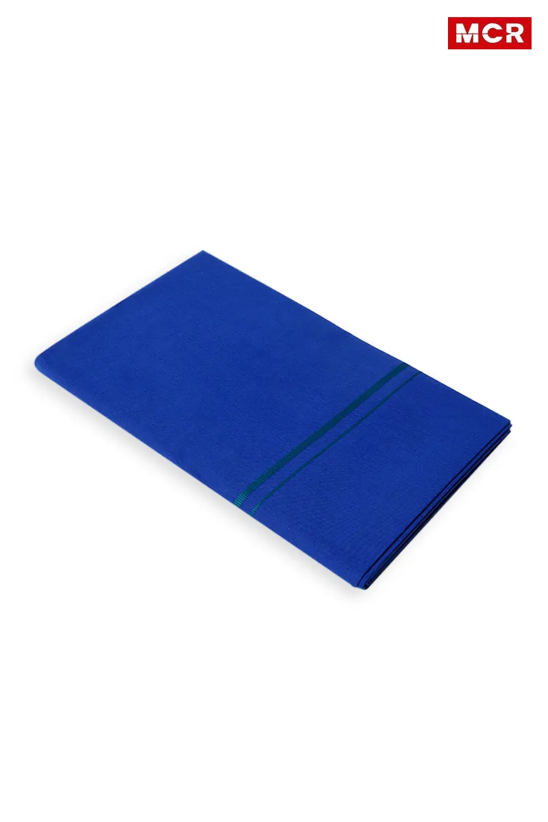 Men's Cotton Small Border Single Dhoti - 2 Mtr CLMDH32GRE2MTR