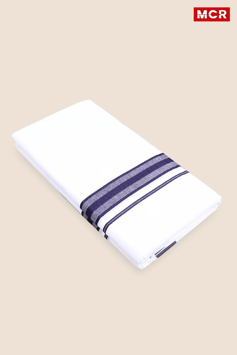 Men's Cotton Fancy Border Double Dhoti - 3.8 Mtr CLMDH51DAR38MTR