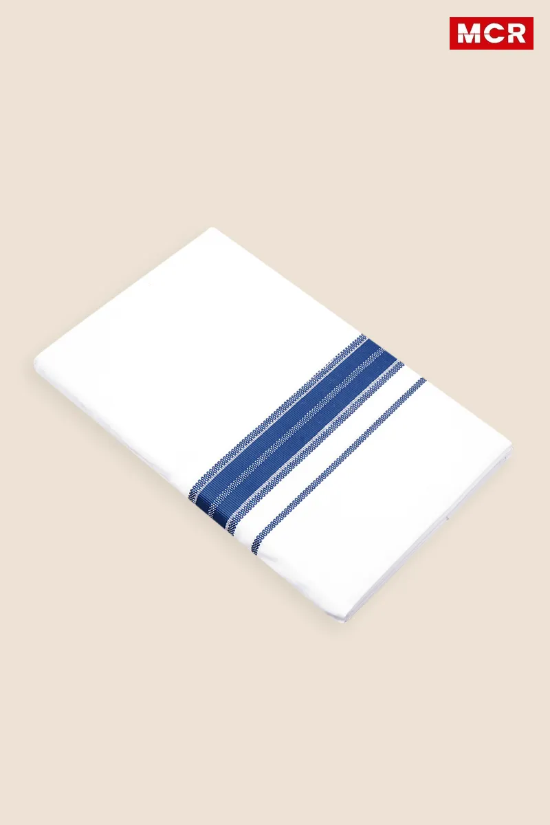 Men's Cotton Fancy Border Double Dhoti - 3.8 Mtr CLMDH54DAR38MTR