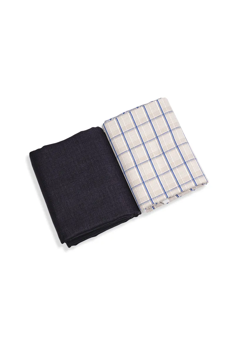 Men's Cotton Shirt & Trouser Fabric Set CLMFB02MUL