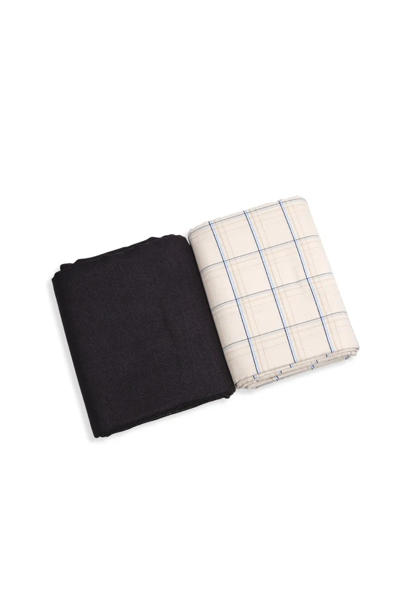 Men's Cotton Shirt & Trouser Fabric Set CLMFB04MUL