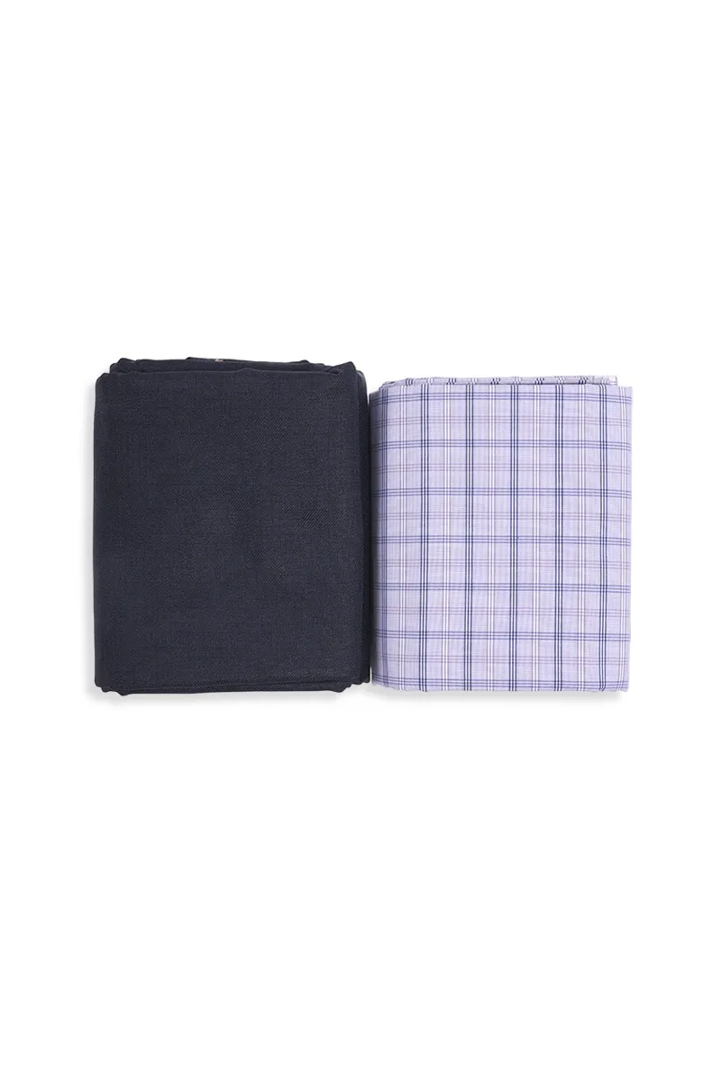 Men's Cotton Shirt & Trouser Fabric Set