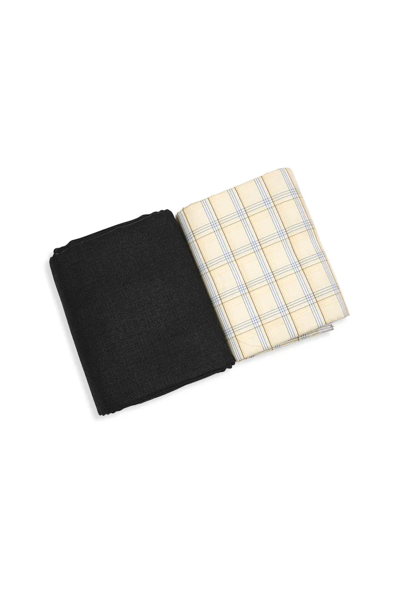 Men's Cotton Shirt & Trouser Fabric Set