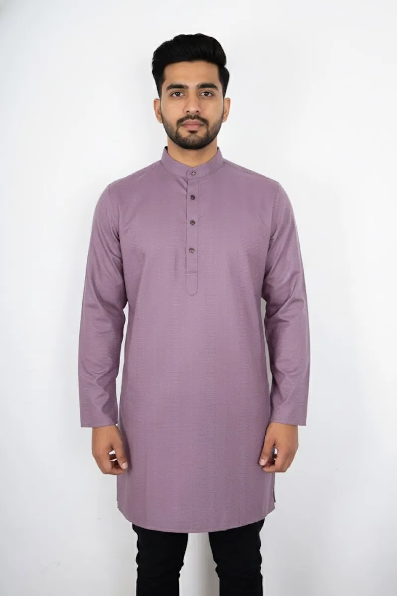 Men's Cotton Texture Kurta CLMKR03MAU42