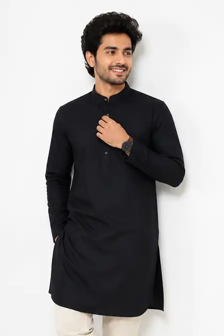Men's Cotton Textured Kurta