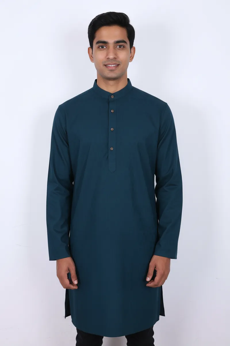 Men's Cotton Textured Kurta CLMKR04TEAXXL