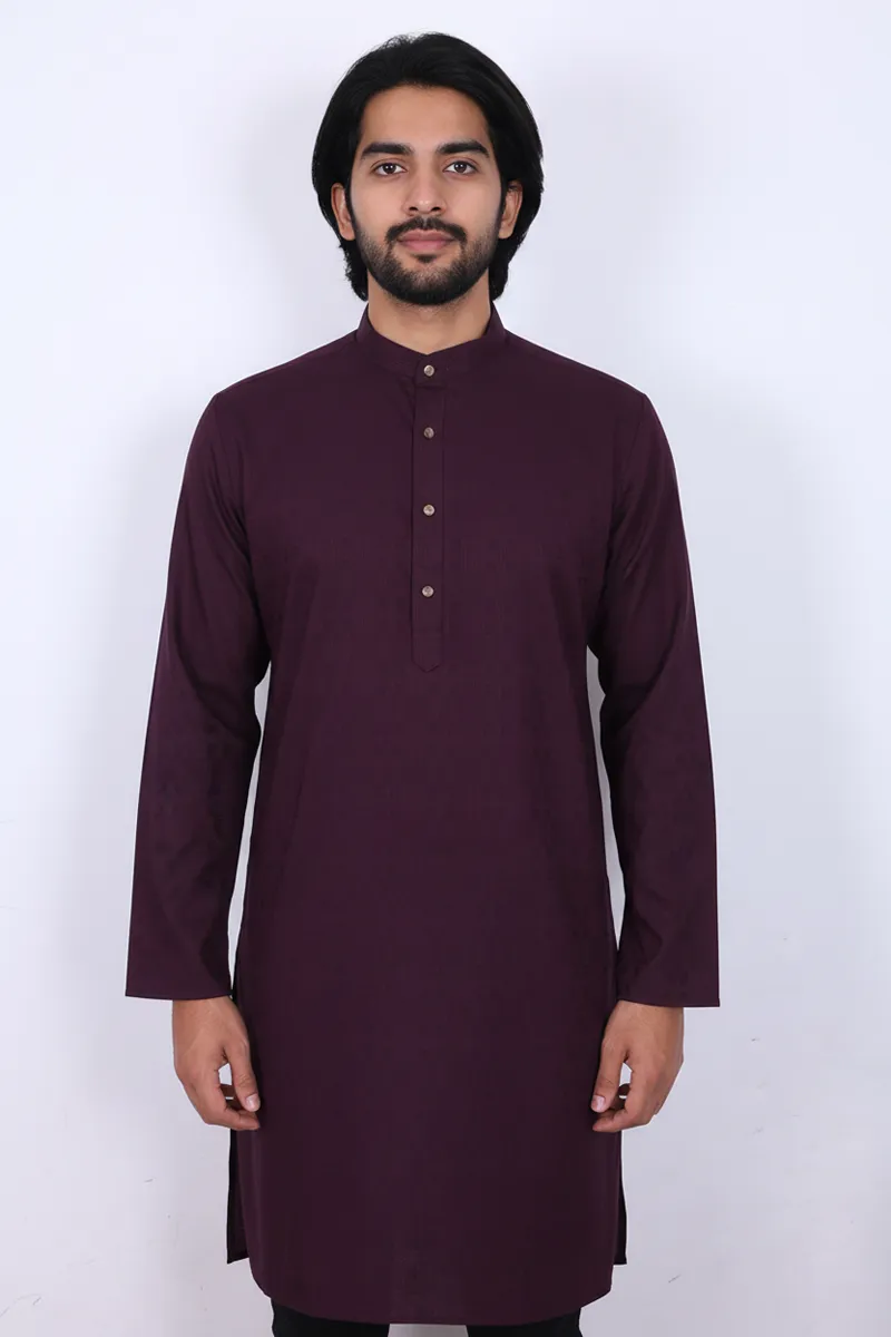 Men's Cotton Textured Kurta