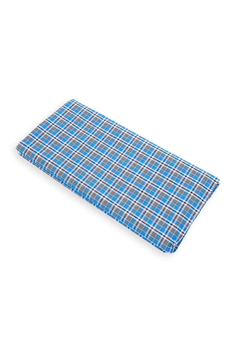 Men's Cotton Checkered Unstitched Lungi - 2.10 MTR