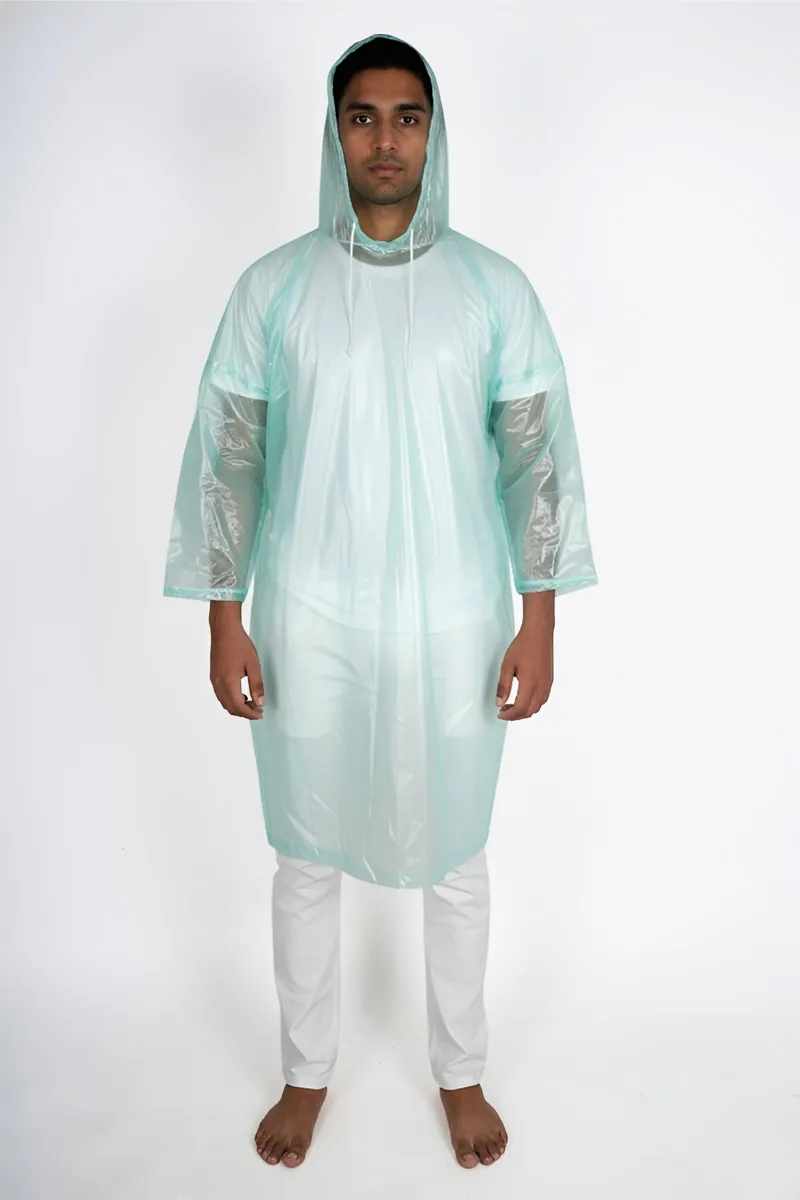 Men's Reusable PVC coated Rain Jacket CLMRJ02GREFREE