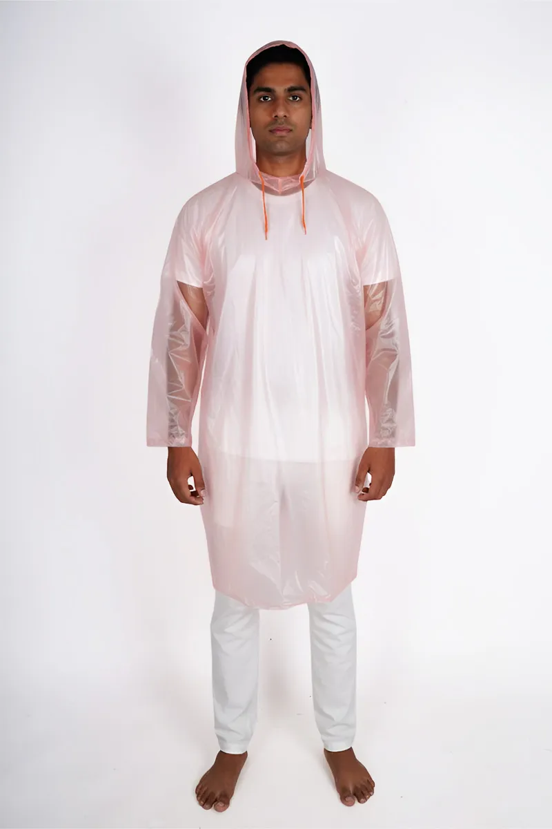 Men's Reusable PVC coated Rain Jacket CLMRJ02ORAFREE