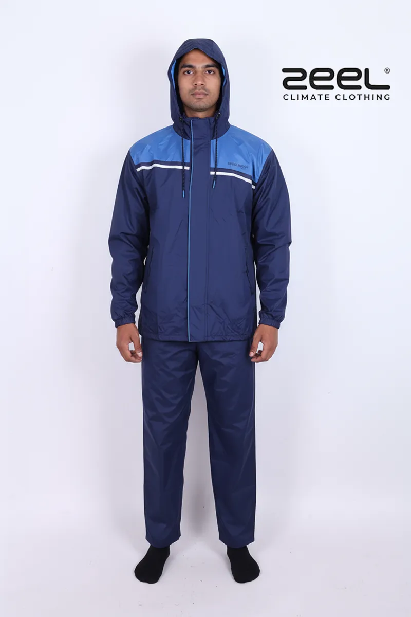 Men's Polyester Raincoat Set 