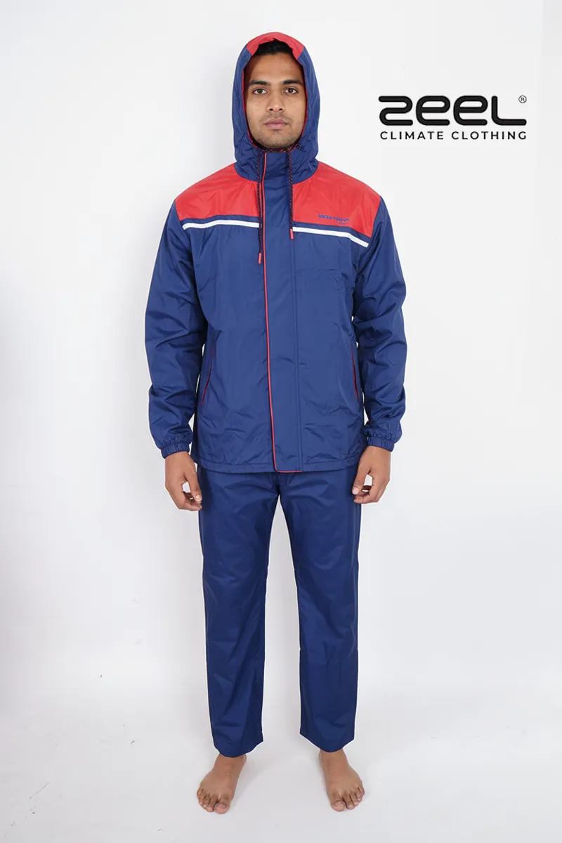 Men's Polyester Raincoat Set 